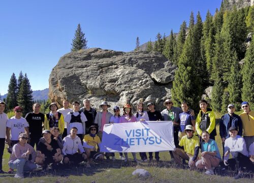 Information tour to Burkhan-Bulak waterfall: popularization of the tourism potential of Jetisu through the views of famous bloggers and media personalities