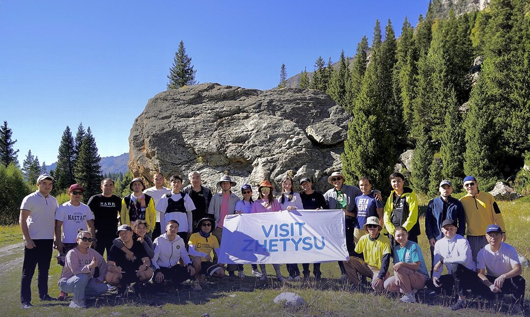 Information tour to Burkhan-Bulak waterfall: popularization of the tourism potential of Jetisu through the views of famous bloggers and media personalities